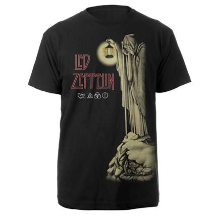 Led Zeppelin T-Shirt Large - Hermit Black