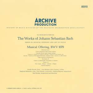 Bach: Musical Offering, BWV 1079