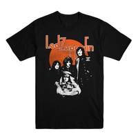 Led Zeppelin T-Shirt Medium - Orange Circle Black