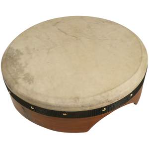 Bodhran With Tipper Natural Skin, Tunable 16 X 4 inch