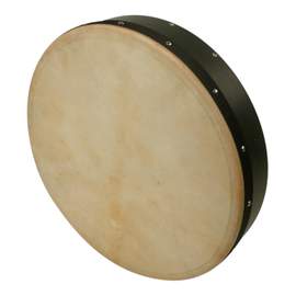 Bodhran With Tipper Natural Skin, Cross Brace Type 18 inch