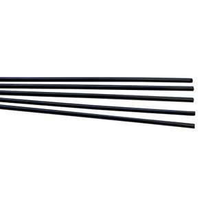 Plastic Rods Black 2mm Diameter 5 x 20cm Lengths