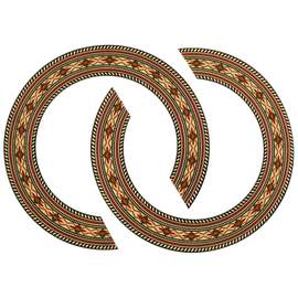 Guitar Rosette Transfer Type, Sheet Of 2