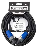 Kinsman Premium Speaker Cable ~ Neutrik speakOn Connectors ~ 20ft/6m Product Image