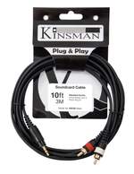 Kinsman Standard Soundcard Cable ~ 3.5mm Stereo/2 x Phono ~ 10ft/3m Product Image