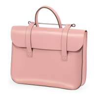 Oxford Traditional leather music case - Baby pink