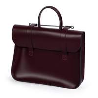 Oxford Traditional leather music case - Dark burgundy