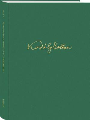 Kodaly, Zoltan: Choral Works for Mixed Voices (hardback)