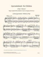 Bartok, Bela: For Children Vol.1 (piano) Product Image