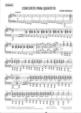 Astor Piazzolla: Concierto Para Quinteto
