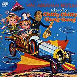 Takes off on Chitty Chitty Bang Bang