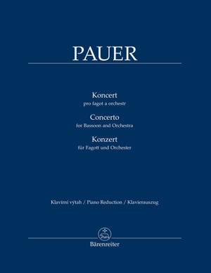 Pauer, Jirí: Concerto for Bassoon and Orchestra