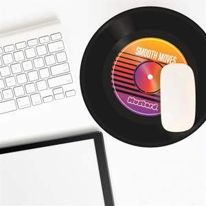 Smooth Grooves Vinyl Desk Mat