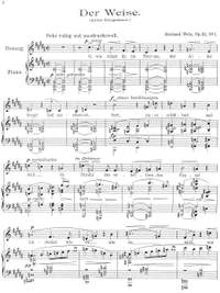 Wetz, Richard: Fünf Lieder op. 21 for voice and piano (2 Copies)