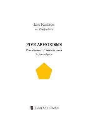 Lars Karlsson_Kari Jamback: Five Aphorisms For Flute and Guitar
