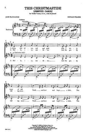 Donald Fraser: This Christmastide (Jessye's Carol)