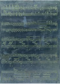 Beethoven – Music engraving plate