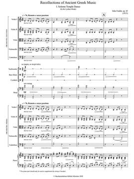 Foulds, John: Hellas. A Suite of Ancient Greece Op. 45 for double string orchestra & percussion