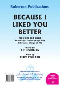 Clive Pollard: Because I liked you better