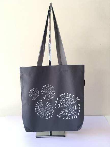 Tote bag Hidden Music - grey