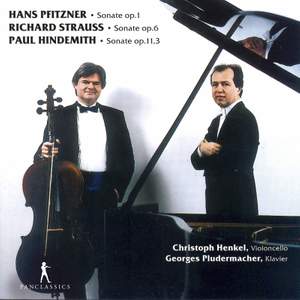 Pfitzner, Hindemith & R. Strauss: Cello Sonatas