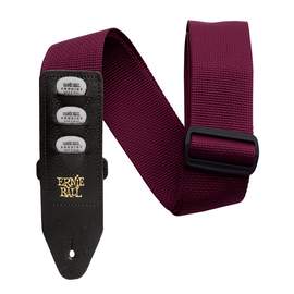 Ernie Ball Pickholder Strap - Burgundy