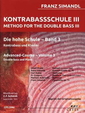 Simandl, F: Method for the Double Bass III Vol. 3