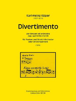 Koeper, K: Divertimento