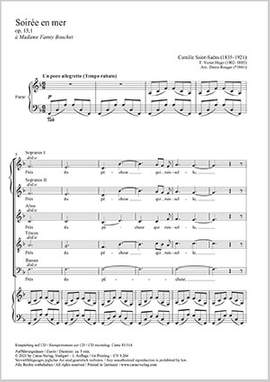 Camille SaintSaëns: Soirée en mer Op. 13,1