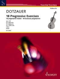 Dotzauer, J J F: 18 Progressive Exercises op. 120