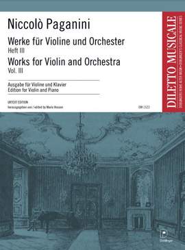 Paganini, N: Werke für Violine und Orchester Band 3 Vol. 3