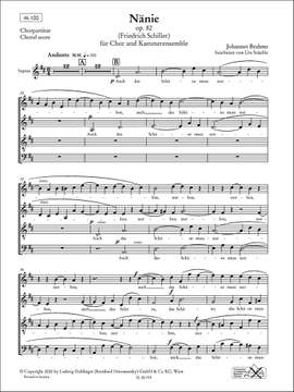 Brahms, J: Nänie op. 82