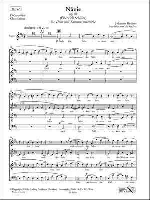 Brahms, J: Nänie op. 82