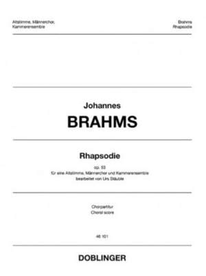 Brahms, J: Rhapsodie op. 53