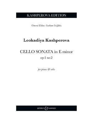 Kashperova, L: Cello Sonata No. 2 in E minor op. 1, Nr. 2