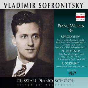 Prokofiev, Medtner, & Scriabin: Piano Works (Live)