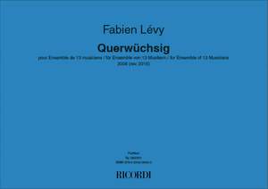 Fabien Lévy: Querwüchsig pour Ensemble de 13 musiciens