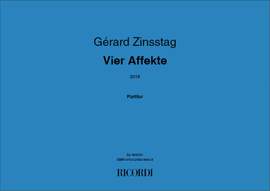 Gérard Zinsstag: Vier Affekte 2018