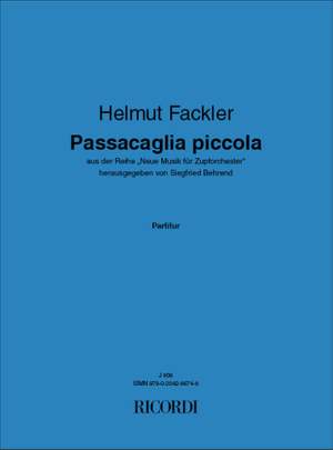 Helmut Fackler: Passacaglia piccola