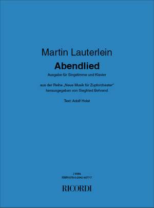 Martin Lauterlein: Abendlied