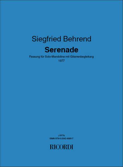Siegfried Behrend: Serenade