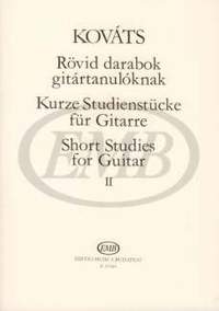 Kovats, Barna: Short Studies for guitar