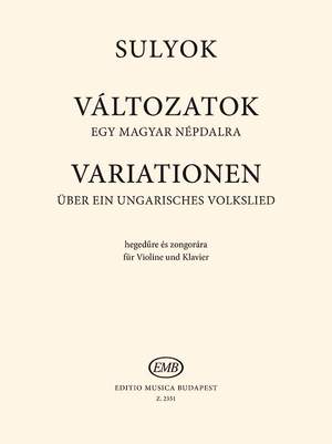Sulyok, Imre: Variations on a Hungarian Folksong