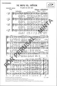 Azzaiolo, Filippo: Ne menj el, szivem