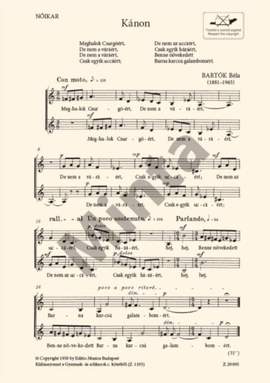 Bartok, Bela: Kanon