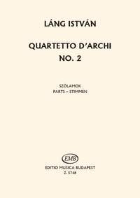 Lang, Istvan: String Quartet No. 2