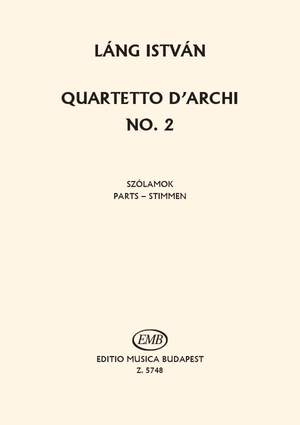 Lang, Istvan: String Quartet No. 2