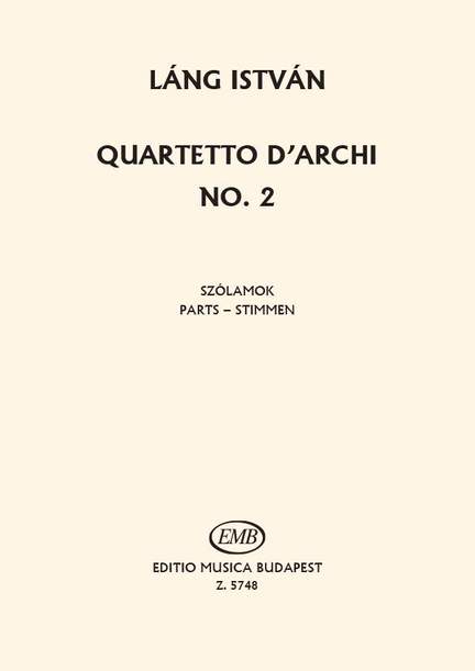 Lang, Istvan: String Quartet No. 2