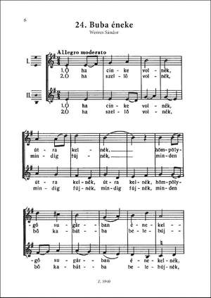Papp, Lajos: 35 Easy Two-part Choruses