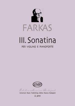 Farkas, Ferenc: Sonatina No. 3